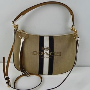 Coach Sutton Crossbody Jacquard Canvas & Leather